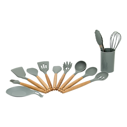 13x Kitchen Utensils for Cooking Baking Silicone Set V63-835321