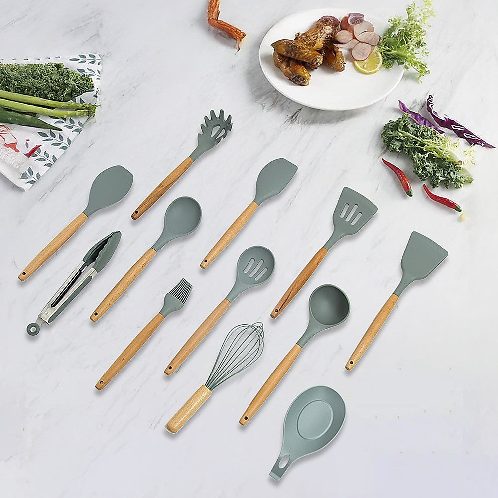 13x Kitchen Utensils for Cooking Baking Silicone Set V63-835321