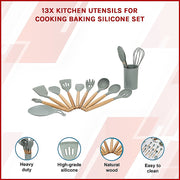 13x Kitchen Utensils for Cooking Baking Silicone Set V63-835321