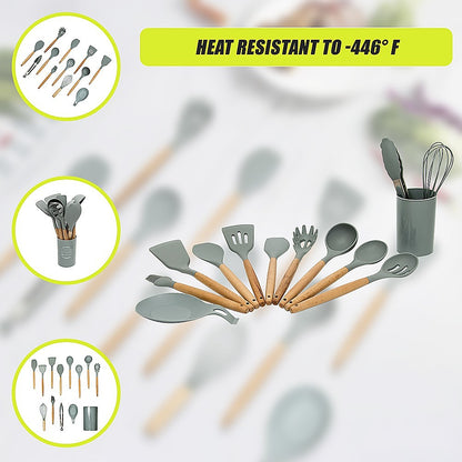 13x Kitchen Utensils for Cooking Baking Silicone Set V63-835321