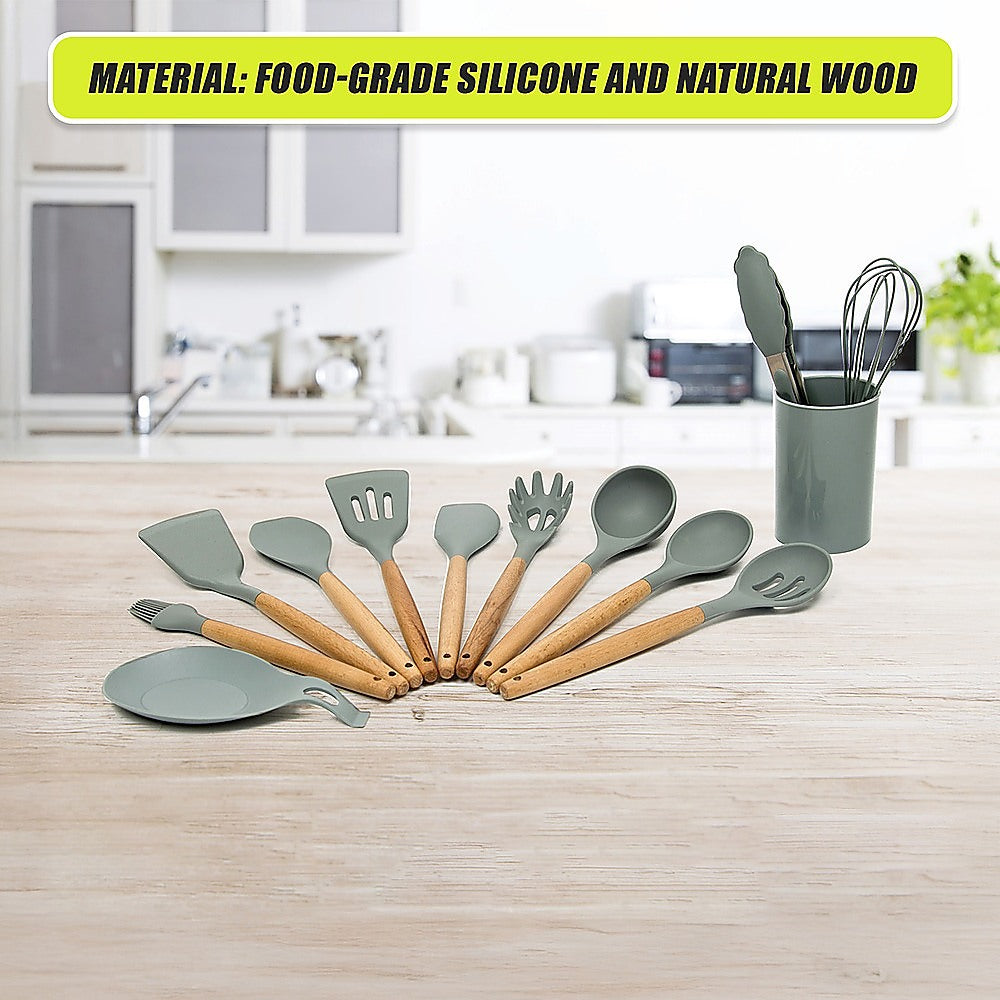13x Kitchen Utensils for Cooking Baking Silicone Set V63-835321