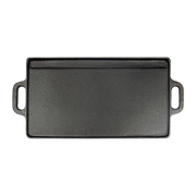 46x22 cm Cast Iron Reversible Griddle Plate BBQ Hob Cooking Grill Pan V63-835341