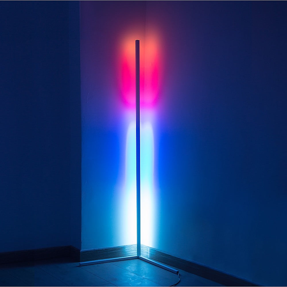 Modern - Colour RGB - Minimalist LED Corner Floor Lamp - White - Mood Lighting V63-835351