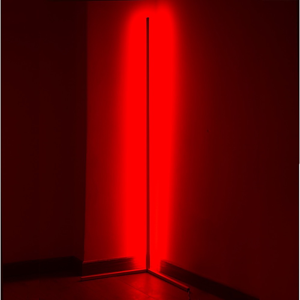 Modern - Colour RGB - Minimalist LED Corner Floor Lamp - White - Mood Lighting V63-835351