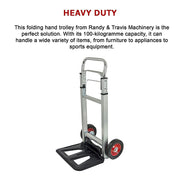 100kg Trolley Folding Hand Truck Sack Barrow V63-835361