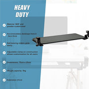 Clamp On Keyboard Tray 75cm W x 25cm D Extra Large V63-835371