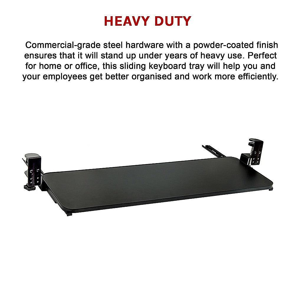 Clamp On Keyboard Tray 75cm W x 25cm D Extra Large V63-835371