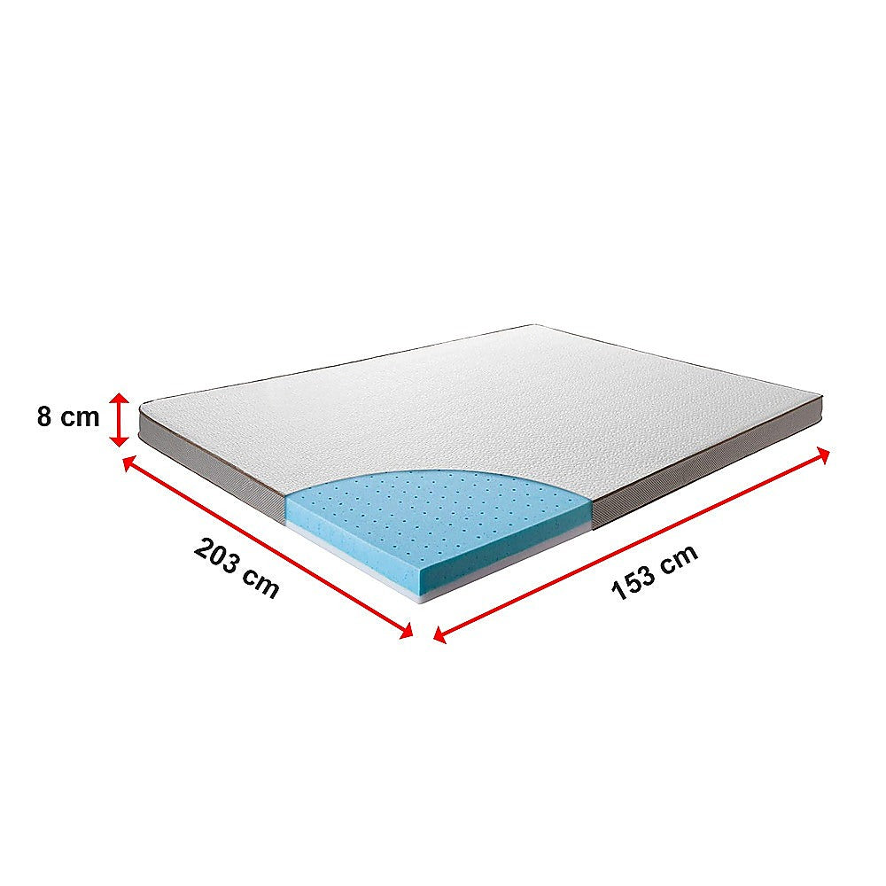 Queen Cooling Gel Memory Foam Mattress Topper - CertiPUR-US Certified Foam V63-835381