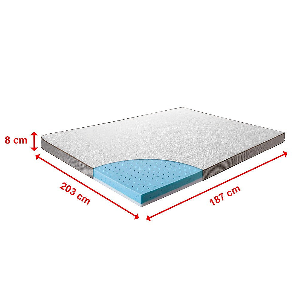King Cooling Gel Memory Foam Mattress Topper - CertiPUR-US Certified Foam V63-835391