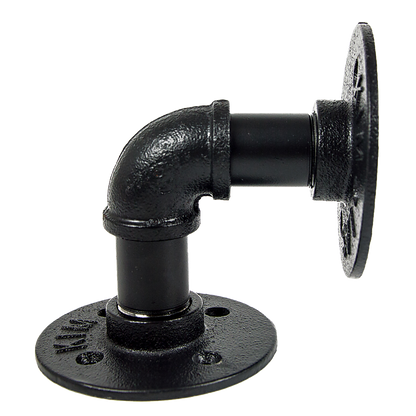Industrial Black Iron Pipe Bracket Wall Mounted Floating Shelf - Set of 2 V63-835481