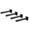 20cm Floating Shelf Brackets Industrial Metal Shelving Supports 4-Pack V63-835491