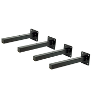 20cm Floating Shelf Brackets Industrial Metal Shelving Supports 4-Pack V63-835491