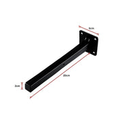 20cm Floating Shelf Brackets Industrial Metal Shelving Supports 4-Pack V63-835491