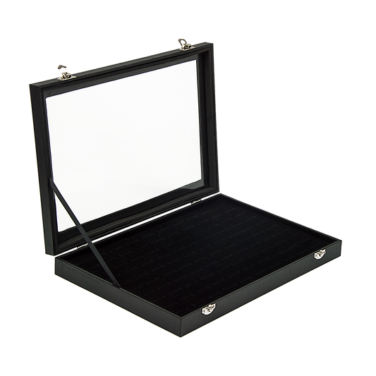 100 Slot Earring Ring Holder Jewellery Necklace Display Storage Gift Box Showcase For Organised Collection V63-835501