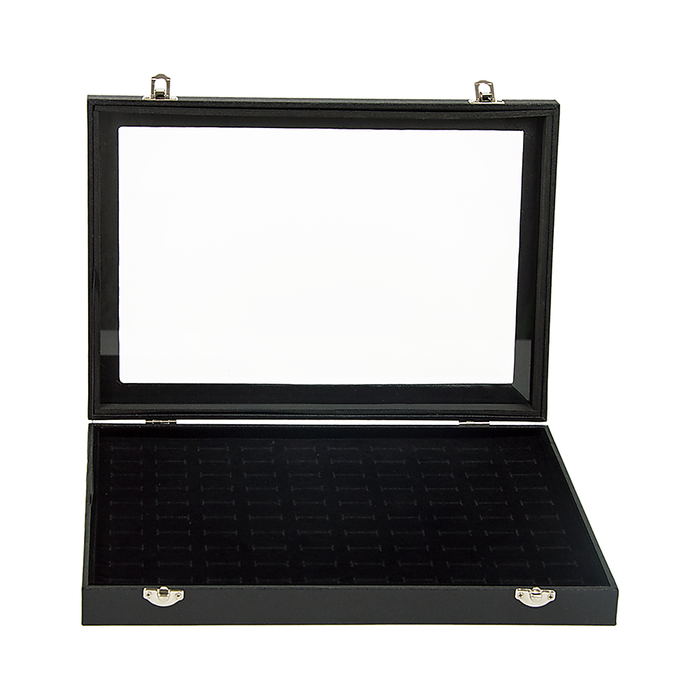 100 Slot Earring Ring Holder Jewellery Necklace Display Storage Gift Box Showcase For Organised Collection V63-835501