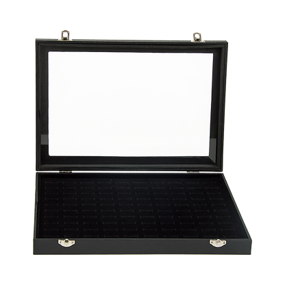 100 Slot Earring Ring Holder Jewellery Necklace Display Storage Gift Box Showcase For Organised Collection V63-835501