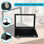 100 Slot Earring Ring Holder Jewellery Necklace Display Storage Gift Box Showcase For Organised Collection V63-835501