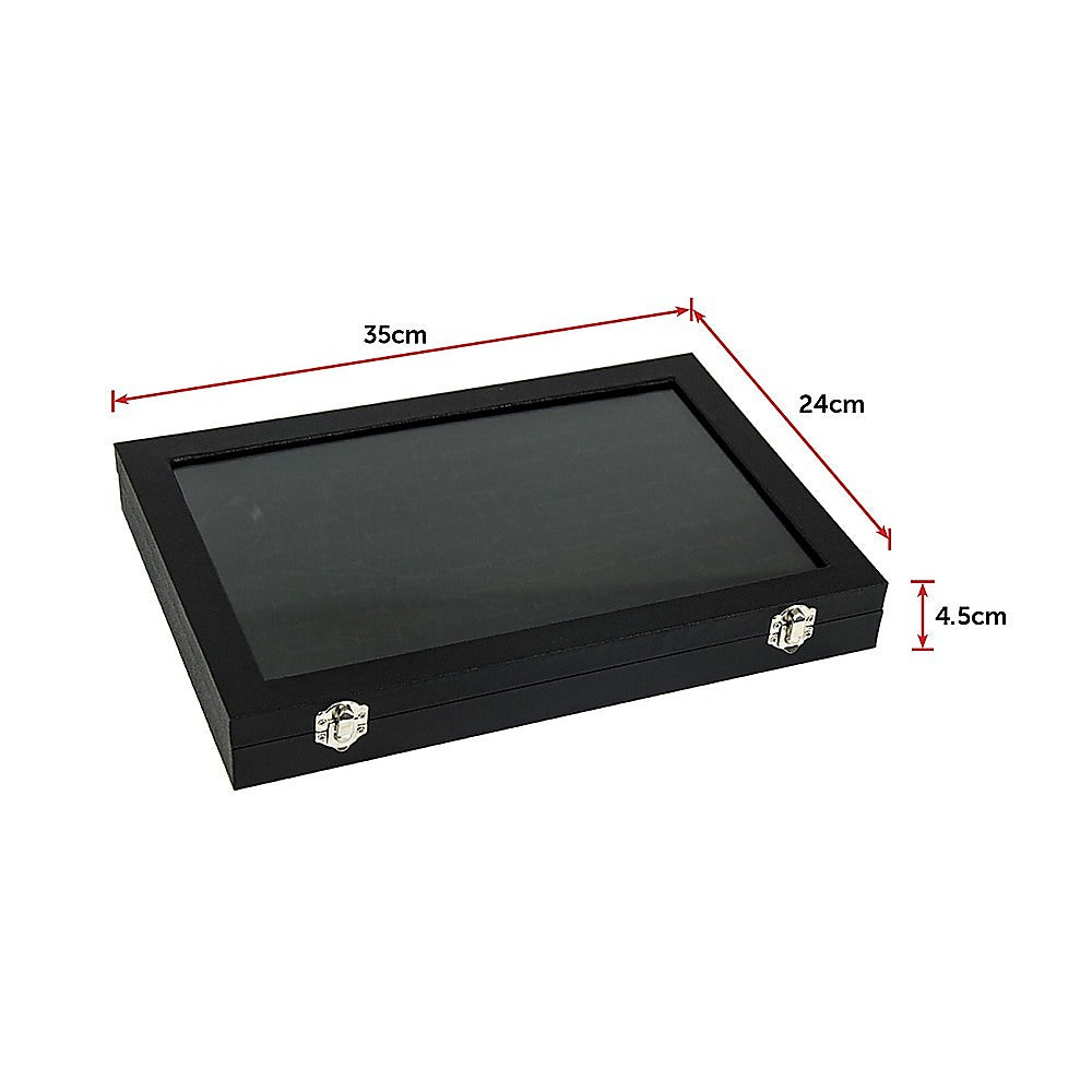 100 Slot Earring Ring Holder Jewellery Necklace Display Storage Gift Box Showcase For Organised Collection V63-835501