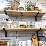 Floating Wall Shelf Brackets Heavy Duty Rustic Industrial 4-Pack V63-835521