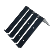 Floating Wall Shelf Brackets Heavy Duty Rustic Industrial 4-Pack V63-835521