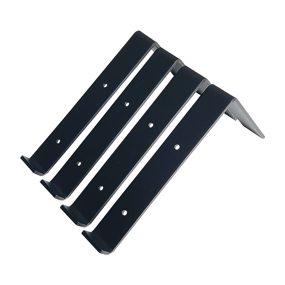Floating Wall Shelf Brackets Heavy Duty Rustic Industrial 4-Pack V63-835521