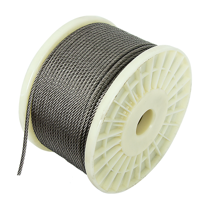 50M 316 Marine Stainless Steel Wire Rope Cable Decking Balustrade Rigging 7x19 4mm V63-835551