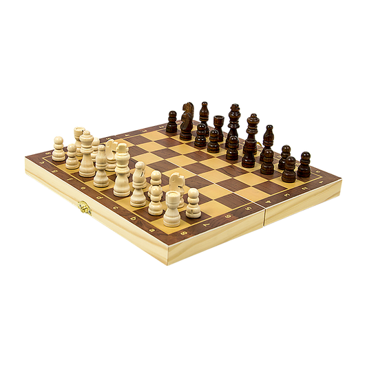 Chess Board Games Folding Large Chess Wooden Chessboard Set Wood Toy Gift V63-835571