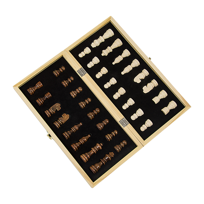 Chess Board Games Folding Large Chess Wooden Chessboard Set Wood Toy Gift V63-835571