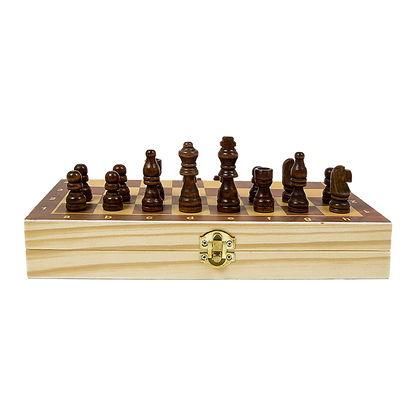 Chess Board Games Folding Large Chess Wooden Chessboard Set Wood Toy Gift V63-835571