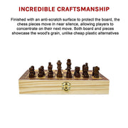 Chess Board Games Folding Large Chess Wooden Chessboard Set Wood Toy Gift V63-835571