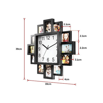 Photo Frame Clock Picture Collage 12Picture Display Photowall V63-835581