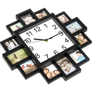 Photo Frame Clock Picture Collage 12Picture Display Photowall V63-835581