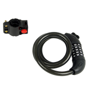Security 5 Digit Combination Bike Cable Lock with Mounting Bracket