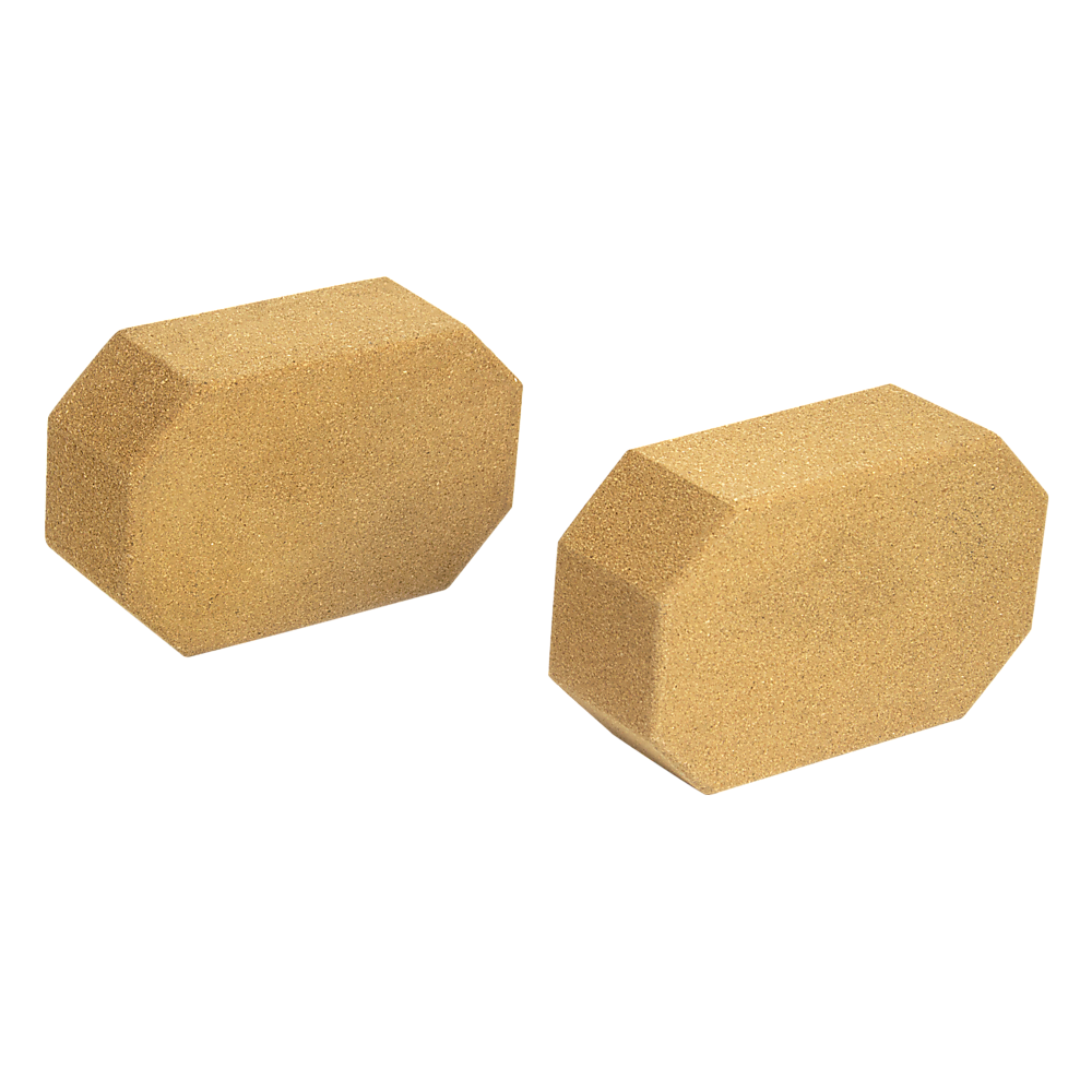 Natural Cork Octagon Yoga Blocks Brick Exercise 2 pcs Set Eco Non-Slip V63-835671