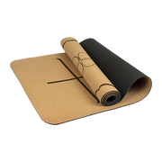 Natural Cork TPE Yoga Mat Sports Eco Friendly Exercise Fitness Gym Pilates V63-835681