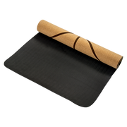 Natural Cork TPE Yoga Mat Sports Eco Friendly Exercise Fitness Gym Pilates V63-835681
