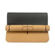 Natural Cork TPE Yoga Mat Sports Eco Friendly Exercise Fitness Gym Pilates V63-835681