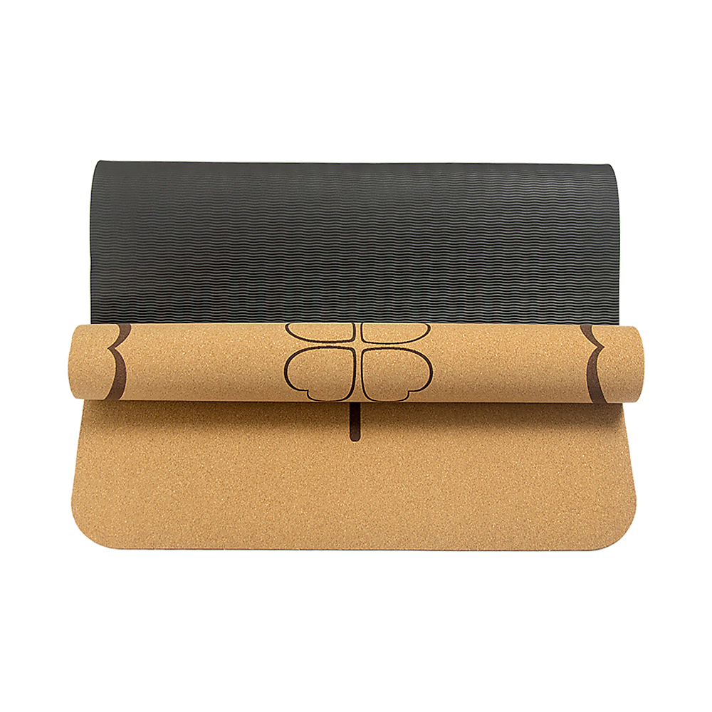 Natural Cork TPE Yoga Mat Sports Eco Friendly Exercise Fitness Gym Pilates V63-835681