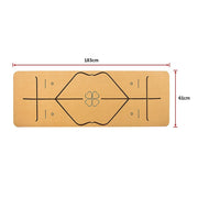 Natural Cork TPE Yoga Mat Sports Eco Friendly Exercise Fitness Gym Pilates V63-835681