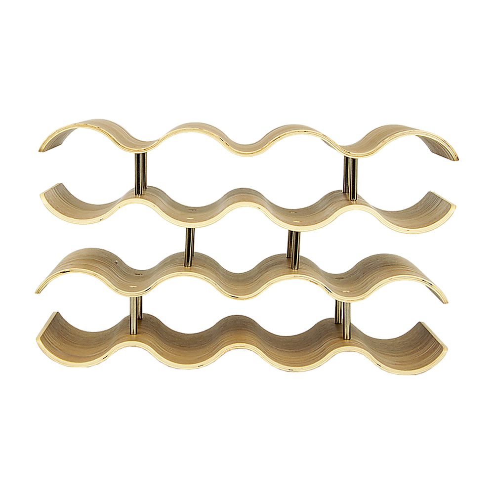 Wooden Wave Wine Rack/Creative Home Grape Wine Holder Shelf Cabinet/Bottle Rack V63-835691