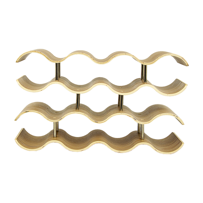 Wooden Wave Wine Rack/Creative Home Grape Wine Holder Shelf Cabinet/Bottle Rack V63-835691