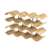 Wooden Wave Wine Rack/Creative Home Grape Wine Holder Shelf Cabinet/Bottle Rack V63-835691