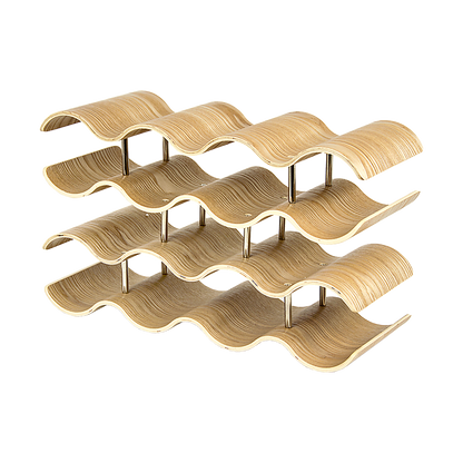 Wooden Wave Wine Rack/Creative Home Grape Wine Holder Shelf Cabinet/Bottle Rack V63-835691