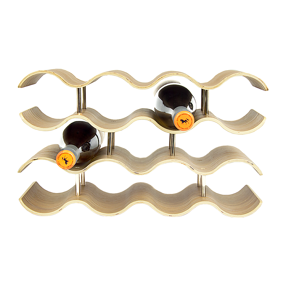 Wooden Wave Wine Rack/Creative Home Grape Wine Holder Shelf Cabinet/Bottle Rack V63-835691