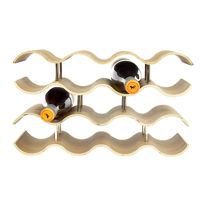 Wooden Wave Wine Rack/Creative Home Grape Wine Holder Shelf Cabinet/Bottle Rack V63-835691
