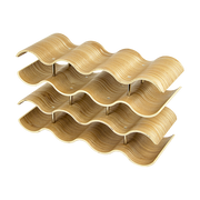 Wooden Wave Wine Rack/Creative Home Grape Wine Holder Shelf Cabinet/Bottle Rack V63-835691
