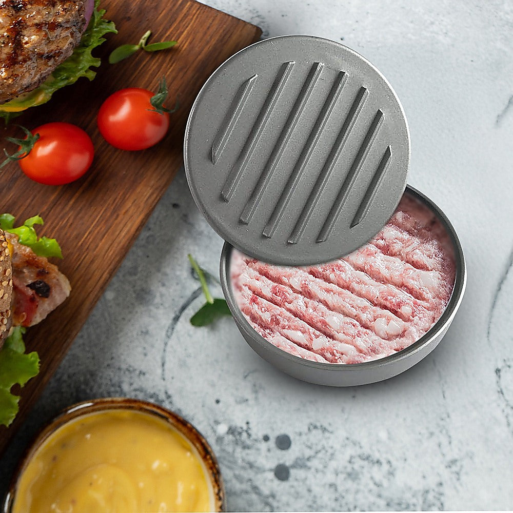 Large Round Hamburger Patty Maker Grill Press Burger Metal Mold Cooking Tools V63-835711