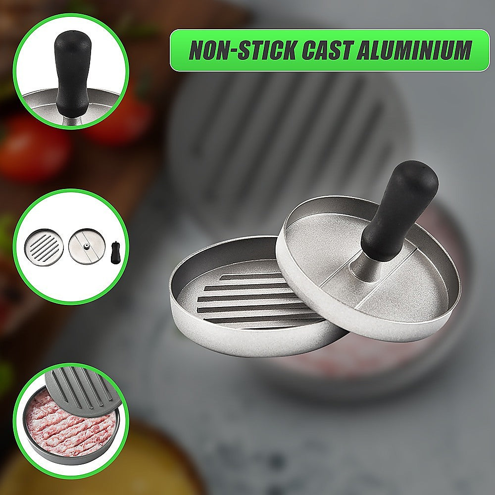 Large Round Hamburger Patty Maker Grill Press Burger Metal Mold Cooking Tools V63-835711