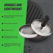 Large Round Hamburger Patty Maker Grill Press Burger Metal Mold Cooking Tools V63-835711