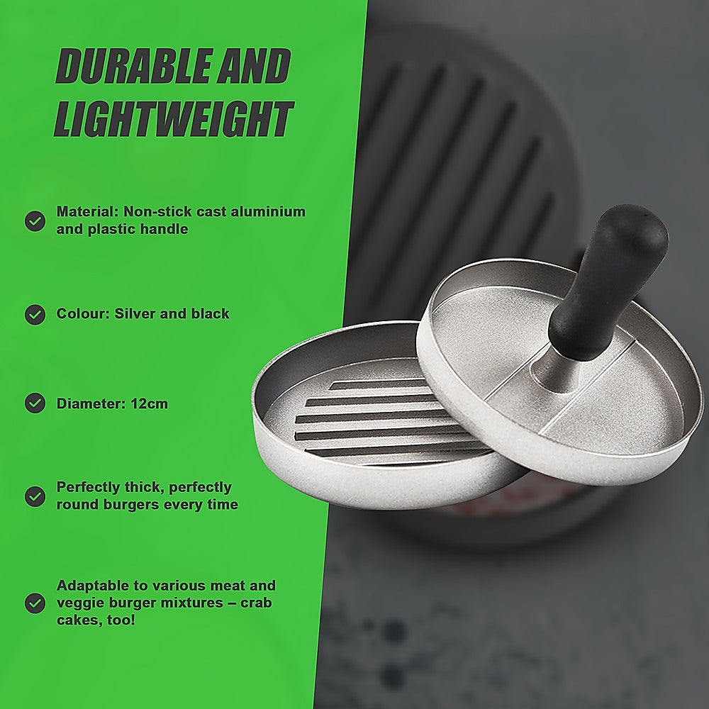 Large Round Hamburger Patty Maker Grill Press Burger Metal Mold Cooking Tools V63-835711